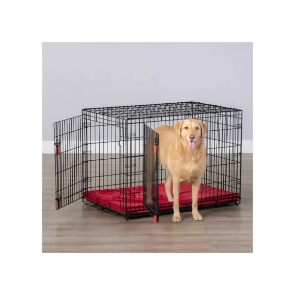 KONG Ultra-Strong Double Door Wire Dog Crate with Divider Panel